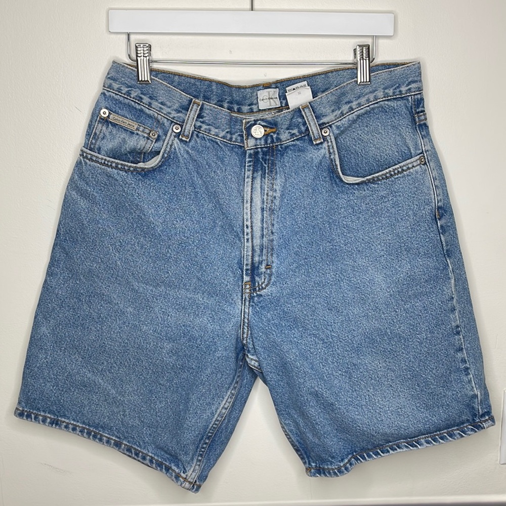 Vintage Calvin Klein Mens Jean Shorts Size 34